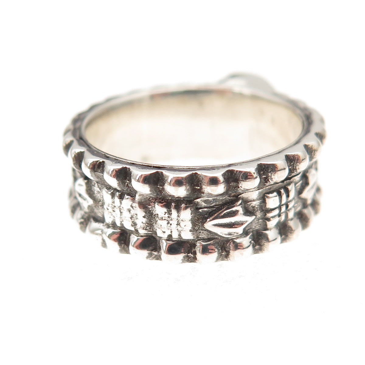 925 Sterling Silver Vintage Real Sleeping Beauty Turquoise Ring Size 6.5