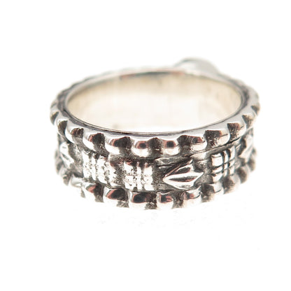 925 Sterling Silver Vintage Real Sleeping Beauty Turquoise Ring Size 6.5