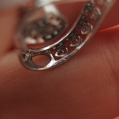 925 Sterling Silver Real Round-Cut Diamond Heart Minimalist Slide Pendant