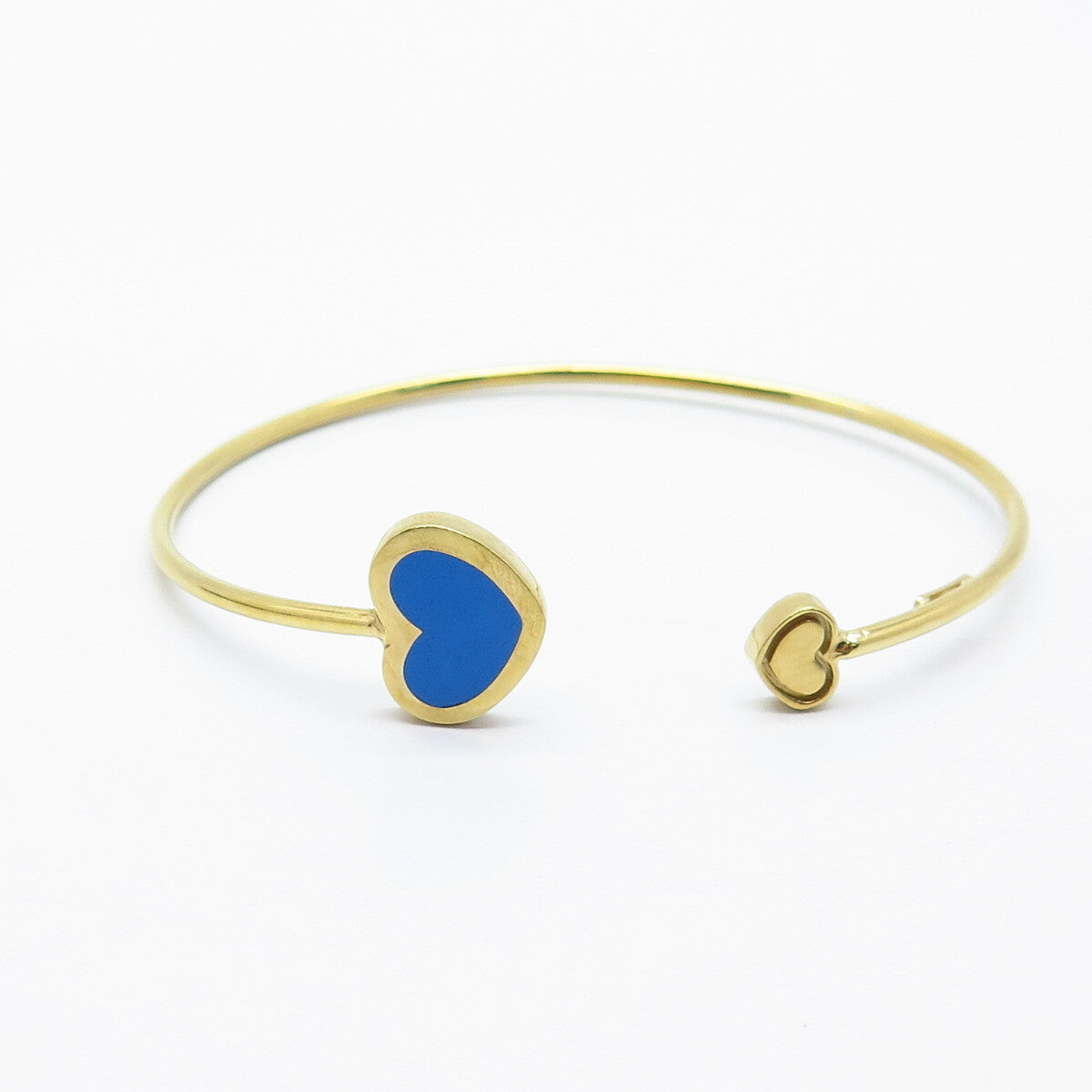 925 Sterling Silver Gold Plated Italy Turquoise Adjustable Cuff Bracelet 6.5"