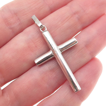 Old Pawn Sterling Silver Vintage Southwestern Lapis Cross Tribal Charm Pendant