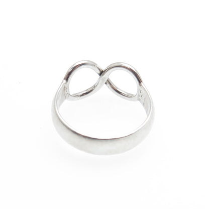 925 Sterling Silver Vintage Infinity Ring Size 7.75