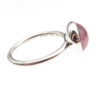 Pandora 925 Sterling Silver Rose Crystal Poetic Droplet Ring Size 7