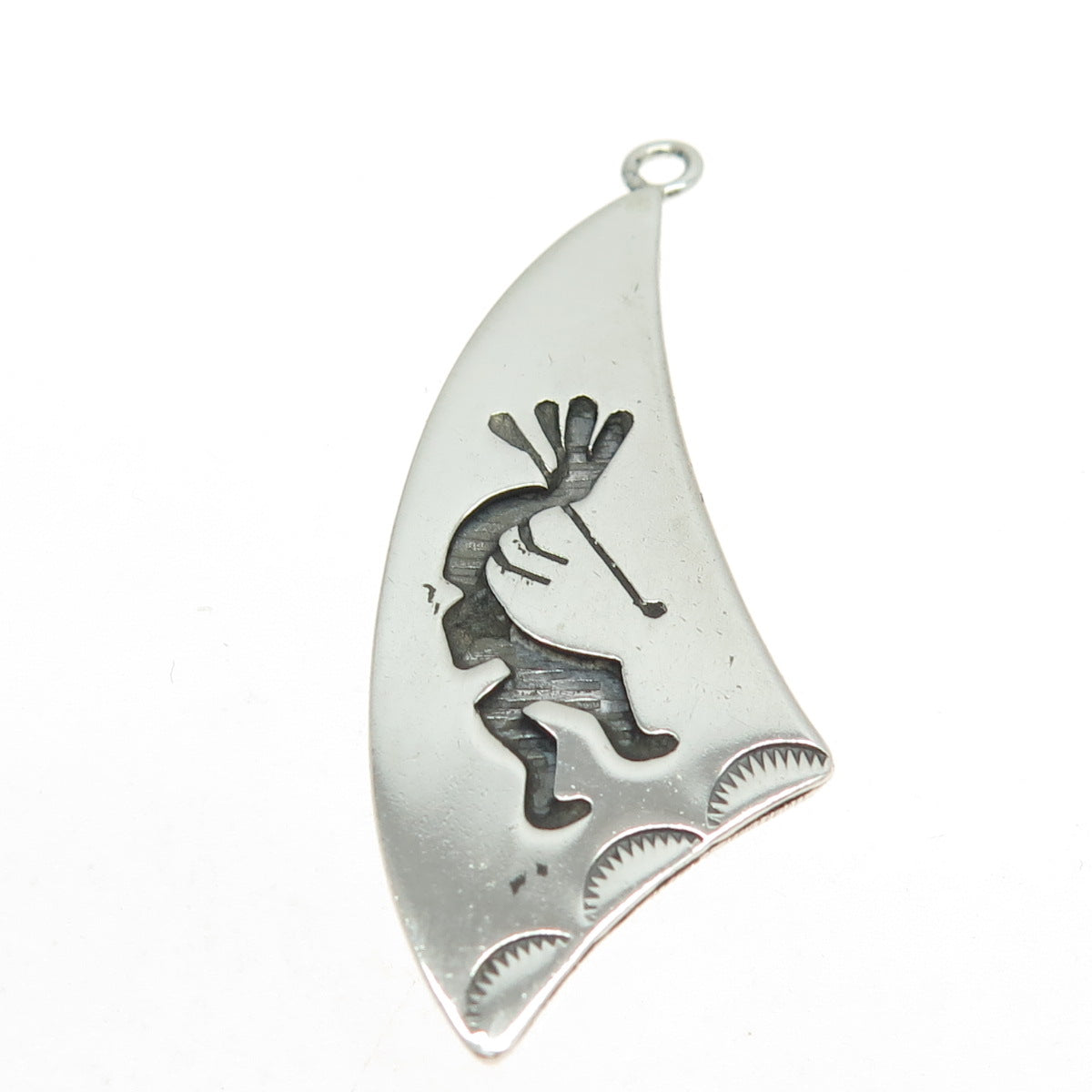 Old Pawn 925 Sterling Silver Vintage Southwestern Kokopelli Charm Pendant