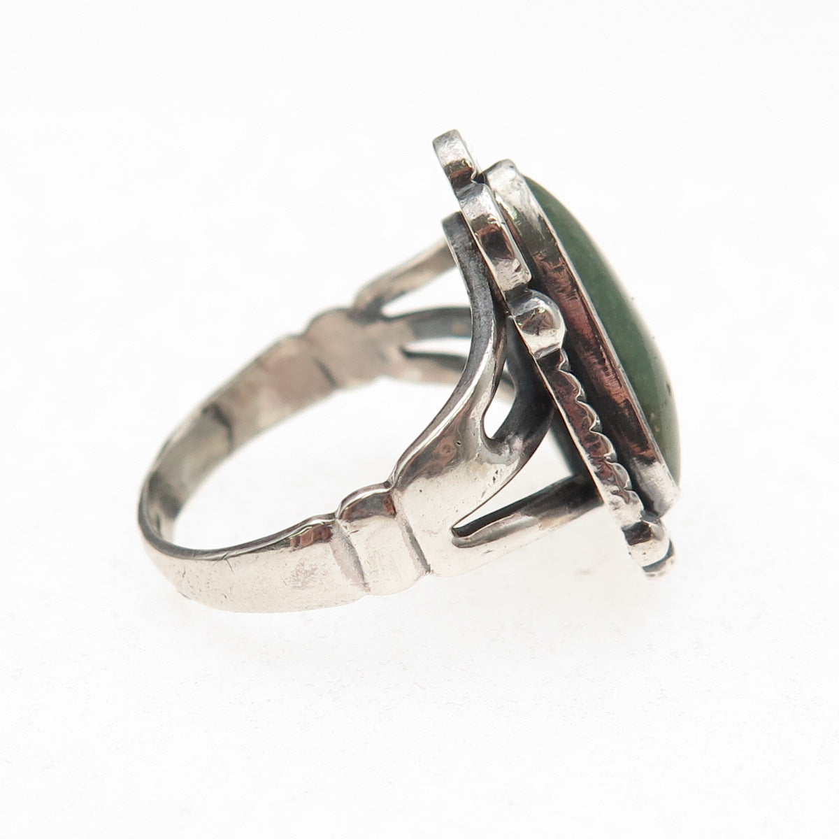 Old Pawn Sterling Silver Vintage Southwestern Royston Turquoise Ring Size 6.25