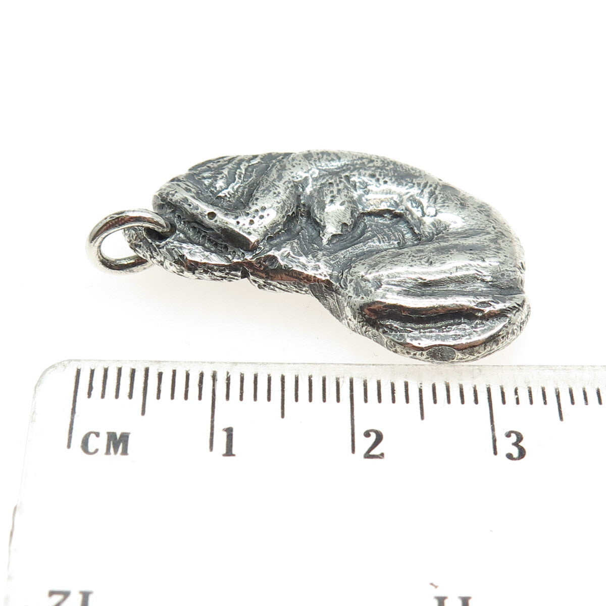 925 Sterling Silver Vintage Naked Woman Modernist Pendant