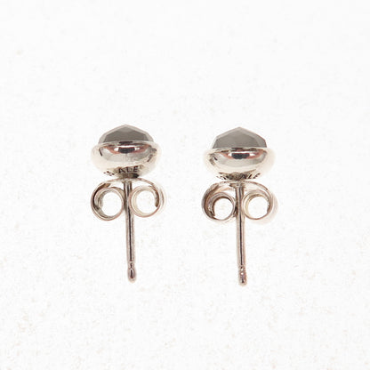 Pandora Sterling Silver Real Gray Moonstone June Birthday Blooms Stud Earrings