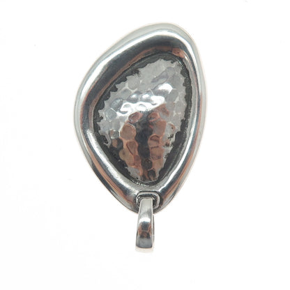 SILPADA 925 Sterling Silver Vintage Israel Hammered Oxidized Pendant