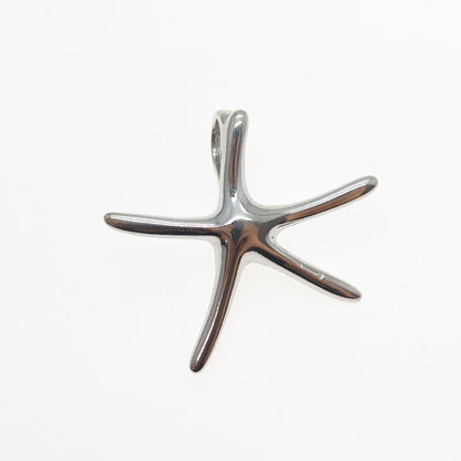 ANNIKA WITT 925 Sterling Silver Vintage Starfish Slide Charm Pendant