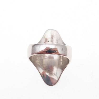 Joseph Cleary 925 Sterling Silver Vintage Real Abalone Shell Ring Size 6.5