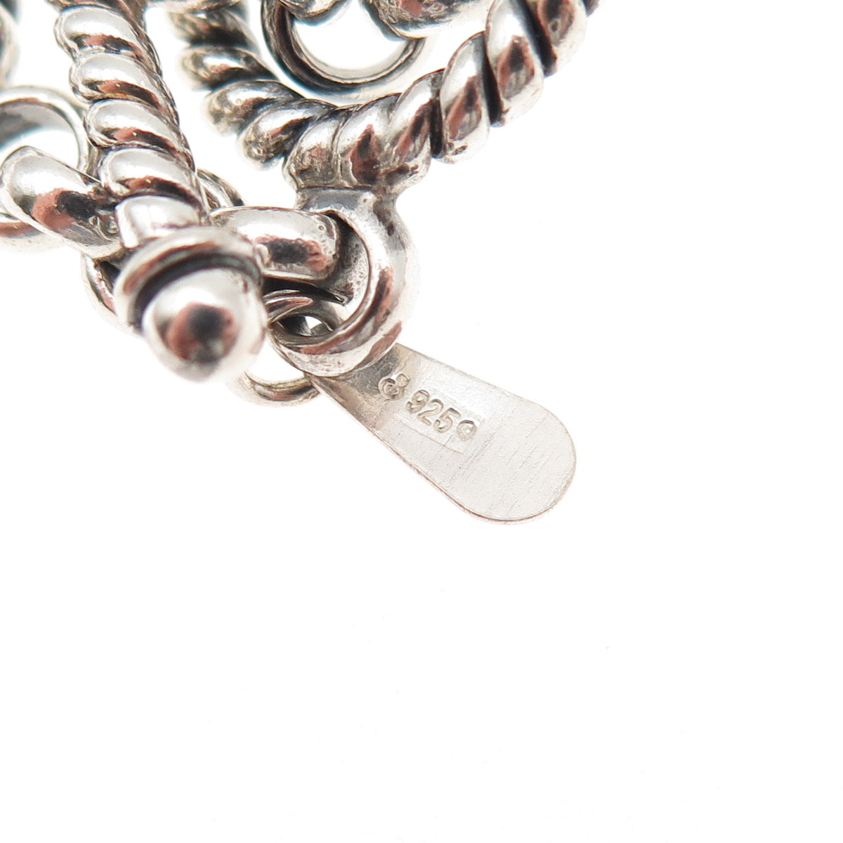DP Doug Paulus 925 Sterling Silver Vintage Necklace Toggle Lock Clasp