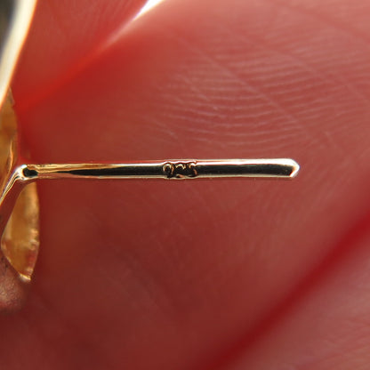 RSE ROBERT SEEMAN Sterling Gold Plated Real Diamond Accent & Multi-Gem Earrings