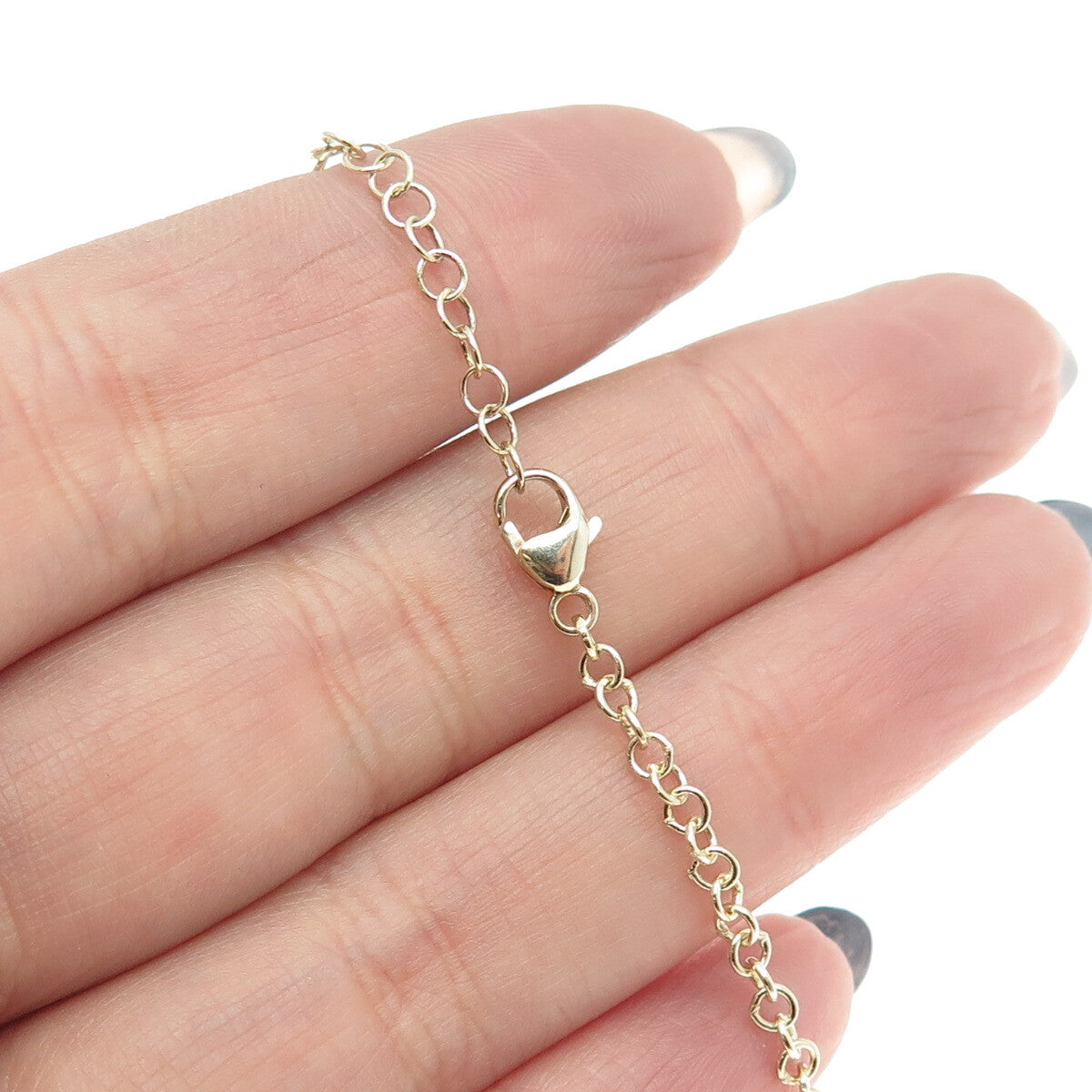 925 Sterling Silver Gold Plated Round-Cut C Z Adjustable Bracelet 7-9.25"