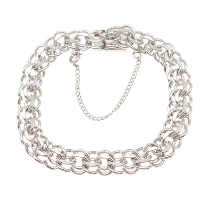 Binder Bros 925 Sterling Silver Vintage Bismark Link Bracelet 7"