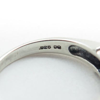 925 Sterling Silver Vintage Lavender C Z Ring Size 6.25