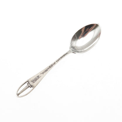 925 Sterling Silver Antique Art Deco San Jacinto Monument Coffee Spoon