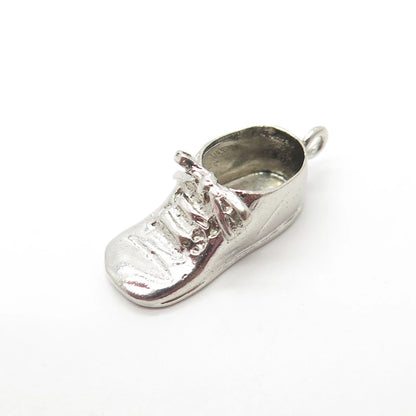 925 Sterling Silver Vintage Boot Shoe Charm Pendant