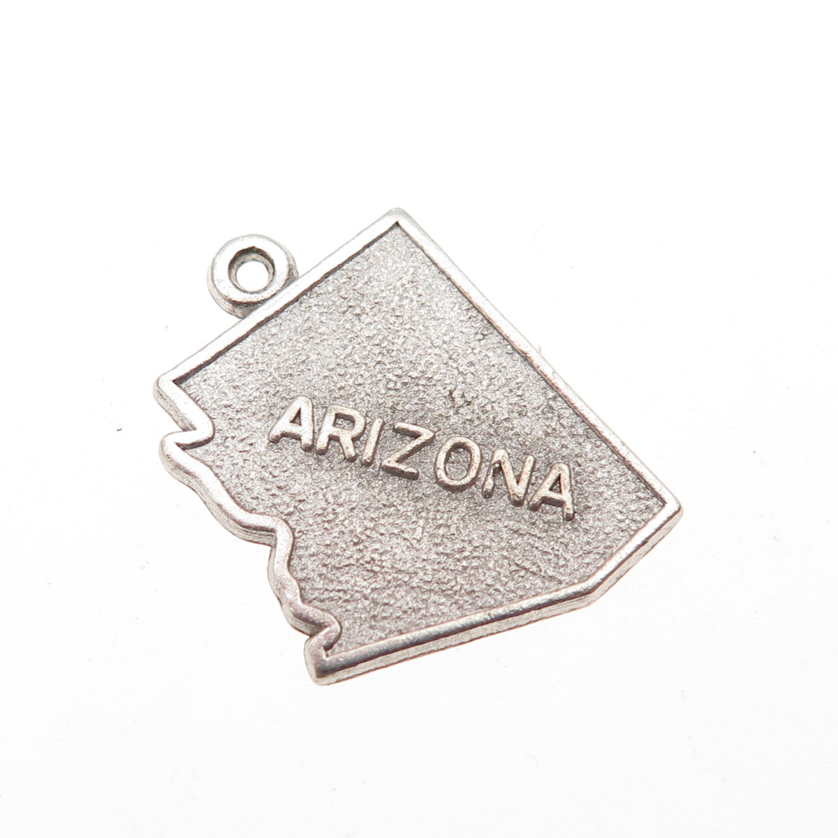 Rembrandt RQC 925 Sterling Silver Vintage Arizona State Map Mini Charm Pendant