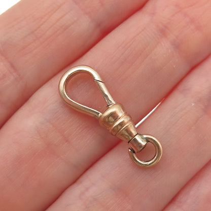 1/20 12K Gold Filled Antique Art Deco Bracelet / Necklace Lobster Carabiner Lock