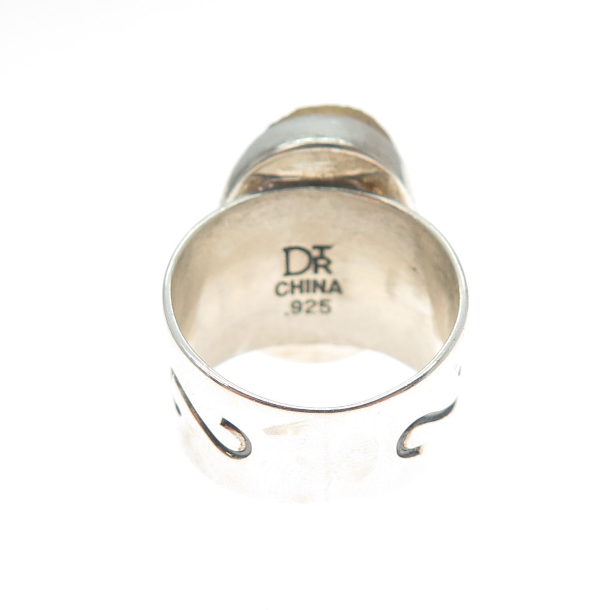 JAY KING DESERT ROSE 925 Sterling Silver Vintage Real Druze Quartz Ring Size 6