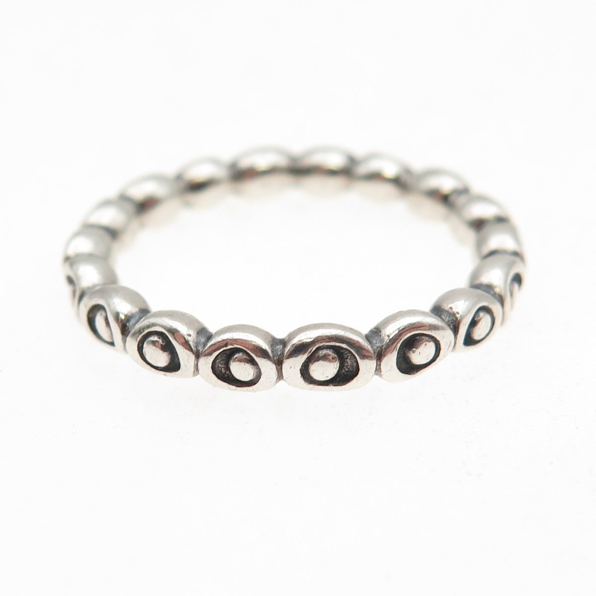 PANDORA 925 Sterling Silver Celebration Band Ring Size 7.5