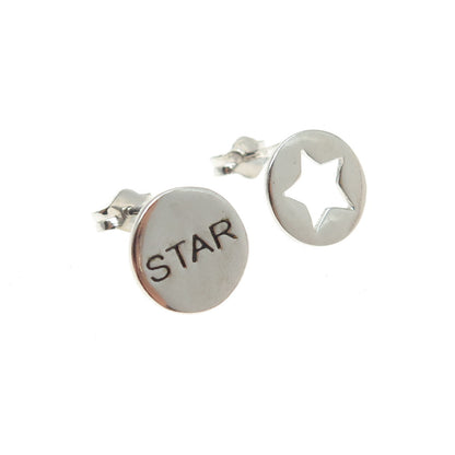 925 Sterling Silver Star Stud Earrings