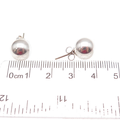 Tiffany & Co. 925 Sterling Silver Vintage HardWear 10mm Ball Stud Earrings