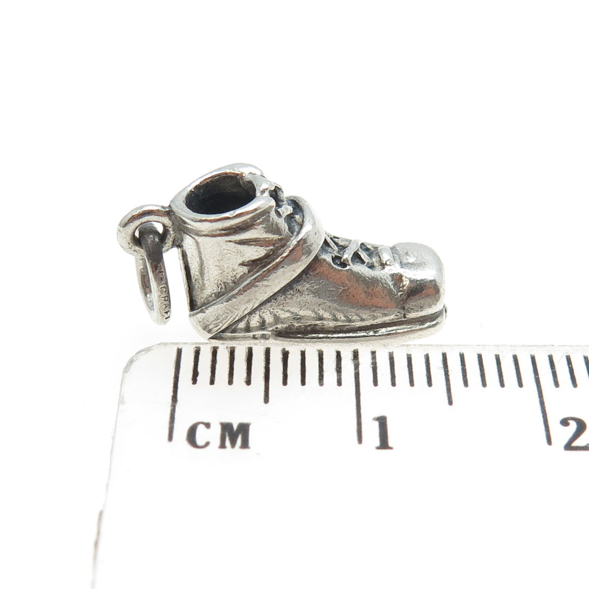 DANECRAFT 925 Sterling Silver Vintage Hiking Snow Boot 3D Charm Pendant