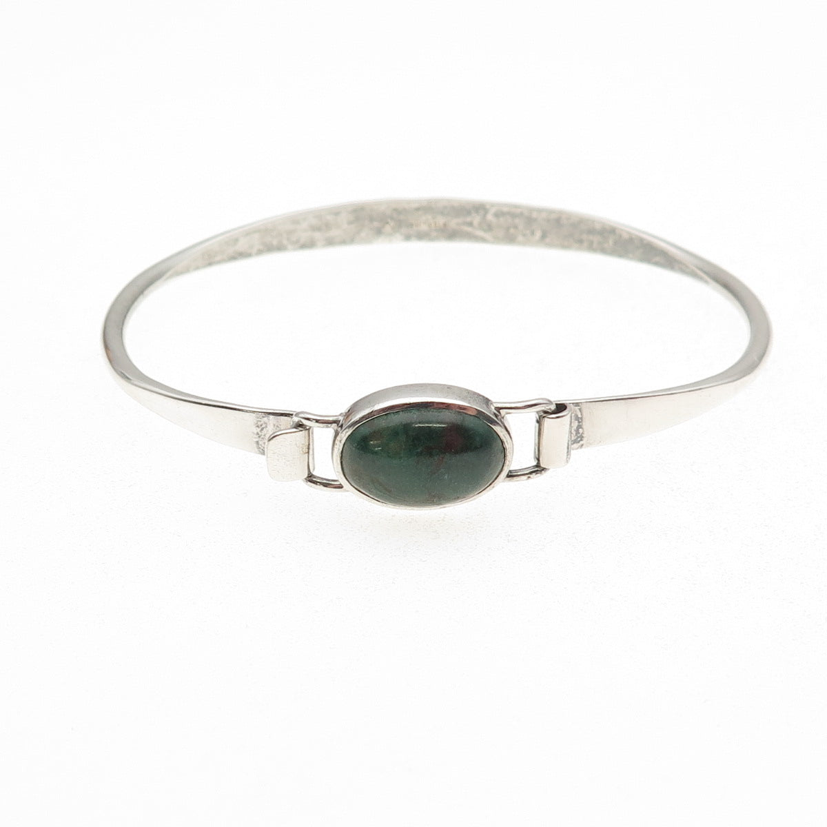 Kenny Guerro Navajo Old Pawn 925 Sterling Vintage Turquoise Bangle Bracelet 6.5"