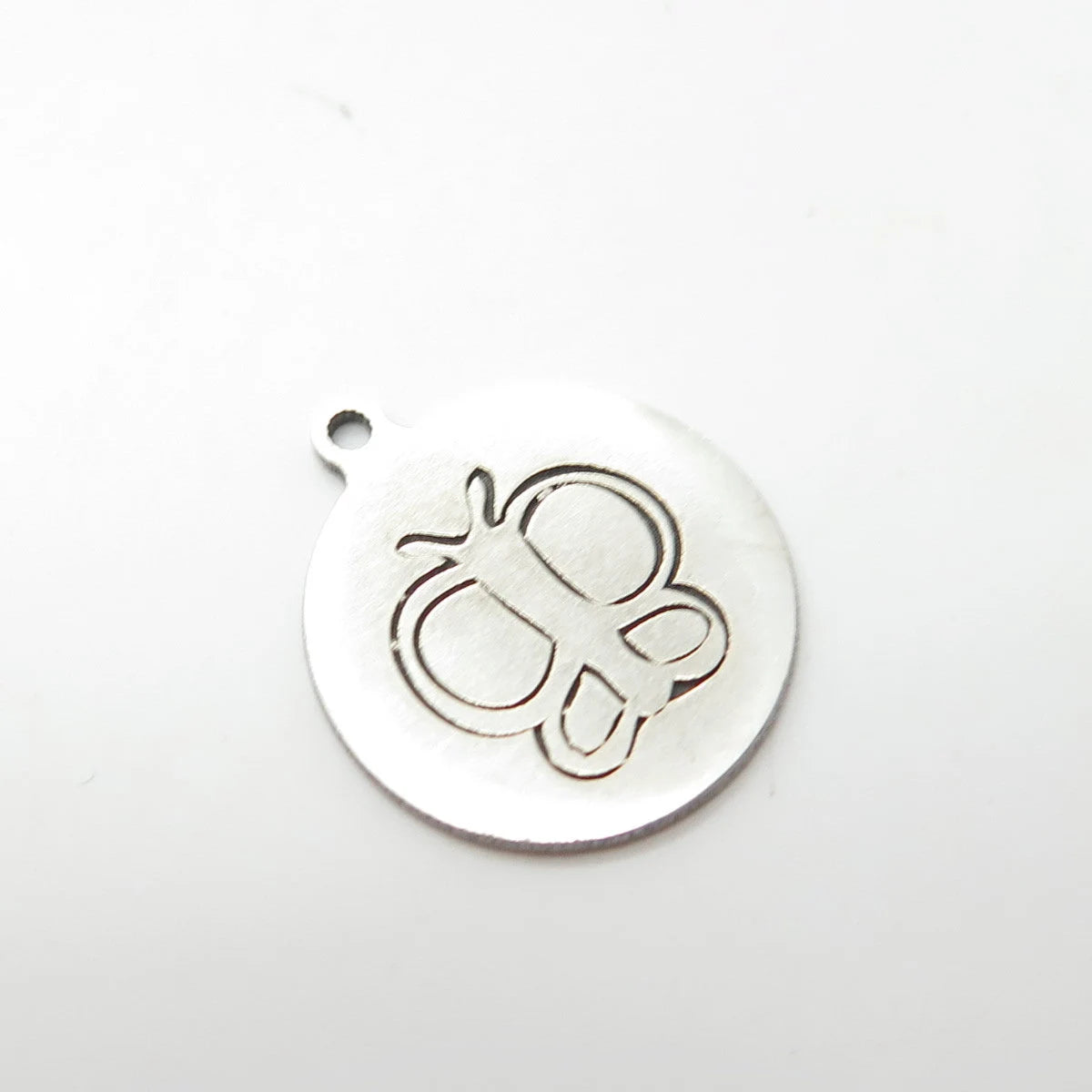925 Sterling Silver USA Two In Town Butterfly Charm Pendant