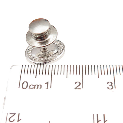Lamode 925 Sterling Silver Vintage Real Diamond North Star Tie tack / Lapel Pin