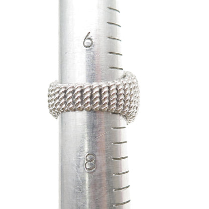 925 Sterling Silver Round-Cut C Z Ribbed Dome Ring Size 7.25