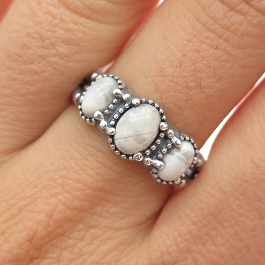 CAROLYN POLLACK American West Sterling Vintage Buffalo Turquoise Ring Size 9.25