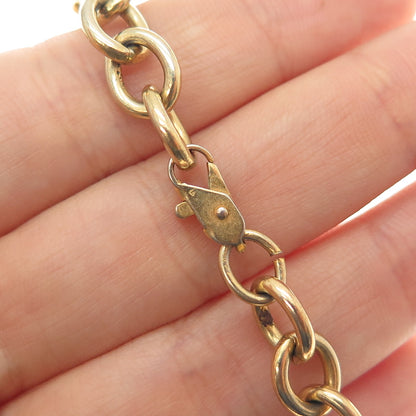 TRIFARI Gold Plated Vintage Enamel & Glass Infinity Cable Chain Necklace 18"