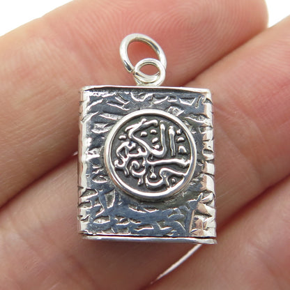 925 Sterling Silver Vintage Arabic Character Pendant