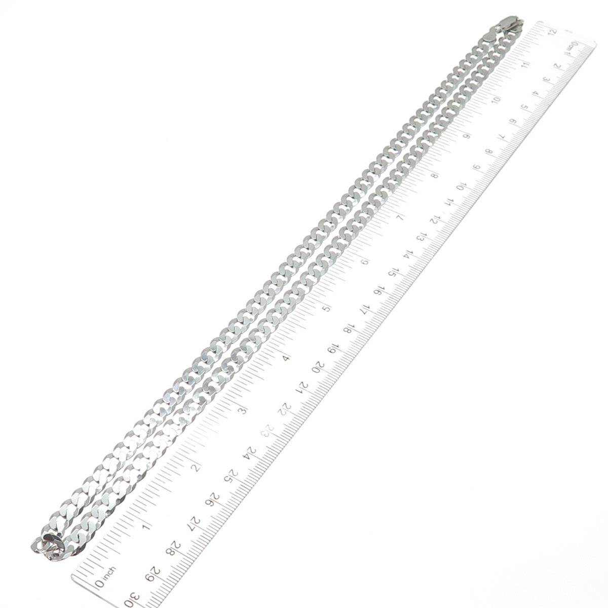 925 Sterling Silver Italy Curb Chain Necklace 24"