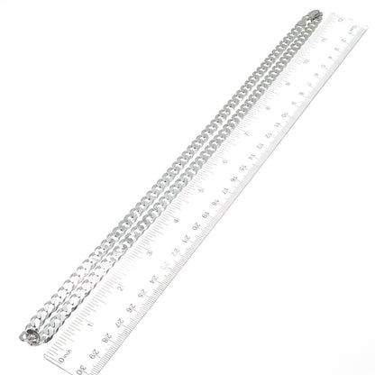 925 Sterling Silver Italy Curb Chain Necklace 24"