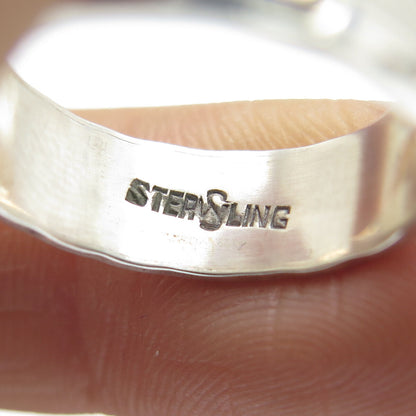 J.D. SCHLANG CO. 925 Sterling Silver Vintage Seagull Band Ring Size 5.25