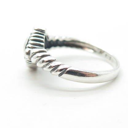 CHAPAL ZENRAY 925 Sterling Silver Vintage Cross Ring Size 9