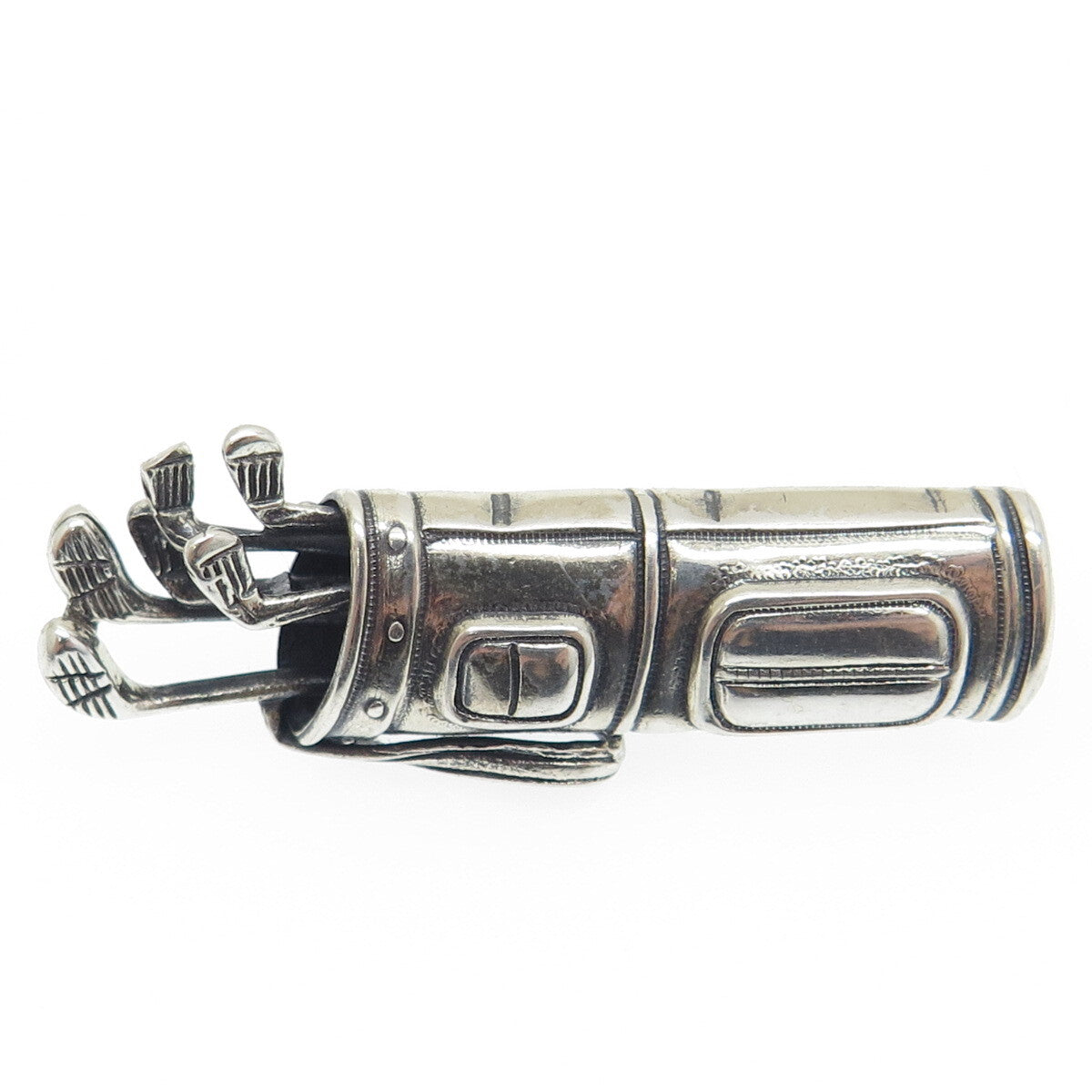 BEAU 925 Sterling Silver Vintage Gold Club Pin Brooch