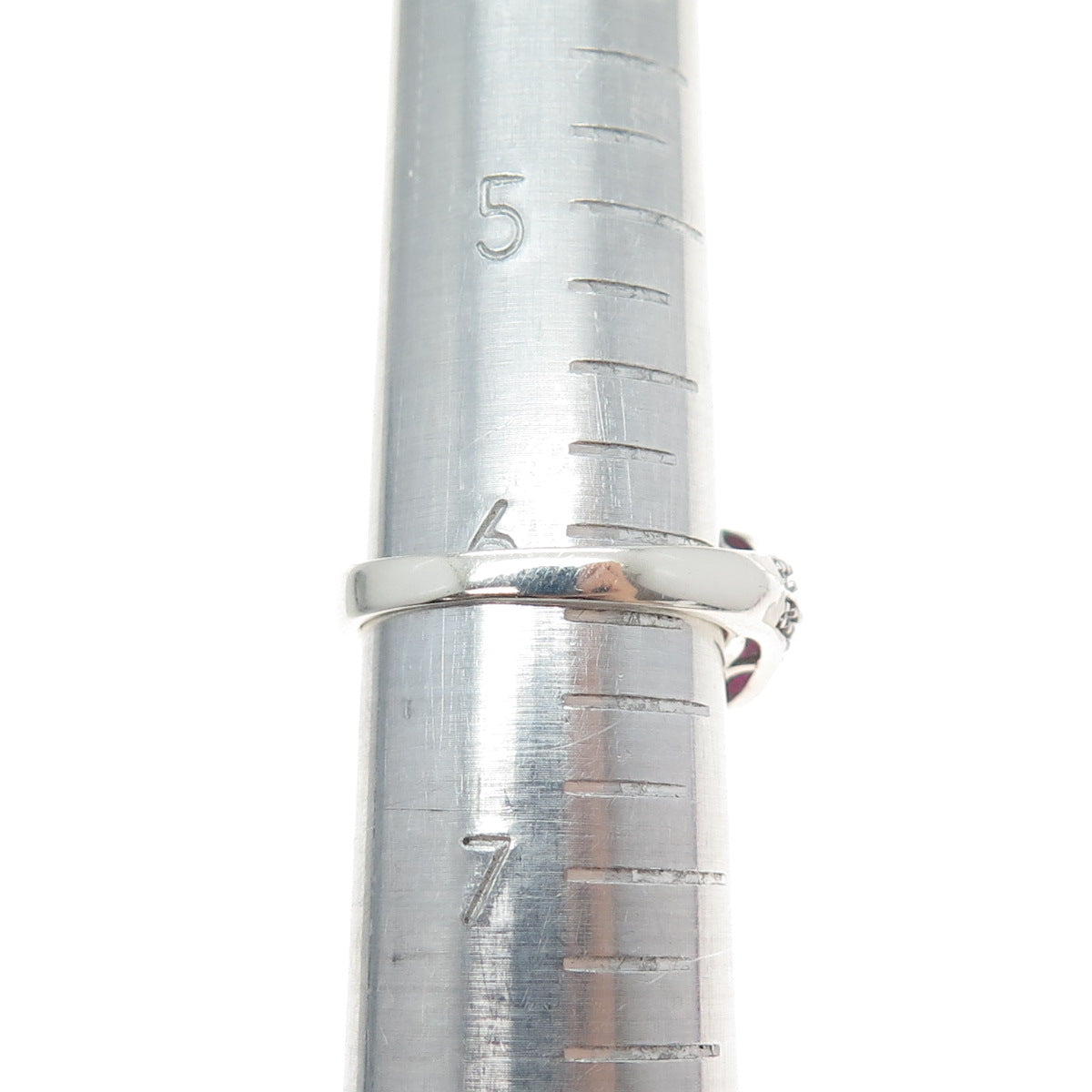 925 Sterling Silver Lab-Created Ruby Real White Topaz Tourmaline Ring Size 6.25