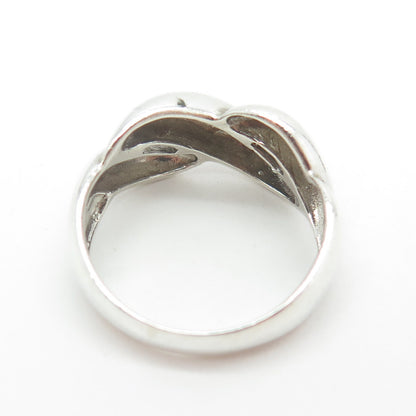 CHAPAL ZENRAY 925 Sterling Silver Vintage Modernist Ring Size 9