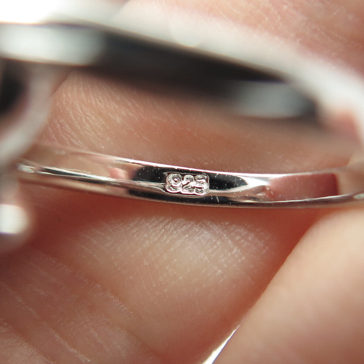 925 Sterling Silver Round-Cut Shaped C Z Bypass Engagement Ring Size 6