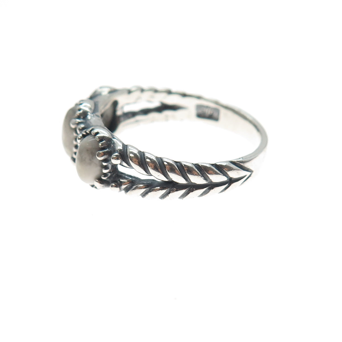 CAROLYN POLLACK American West Sterling Vintage Buffalo Turquoise Ring Size 9.25