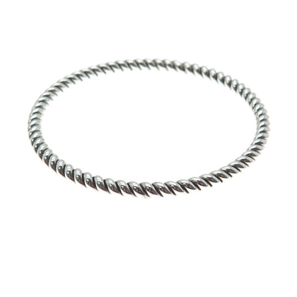 SILPADA 925 Sterling Silver Vintage Twisted Bangle Bracelet 8.25"