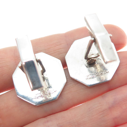 925 Sterling Silver Antique Siam Enamel Hindu Goddess Cufflinks