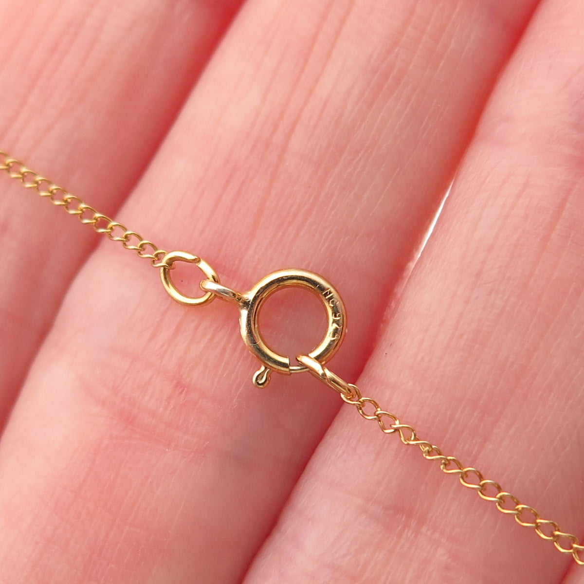 Tru-Kay Sterling Silver Gold Plated Enamel Mom Heart Locket Chain Necklace 18"