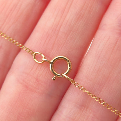 Tru-Kay Sterling Silver Gold Plated Enamel Mom Heart Locket Chain Necklace 18"