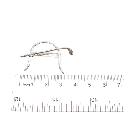 LEONORE DOSKOW 925 Sterling Silver Vintage Golf Club For Good Luck Pin Brooch