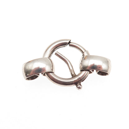 NAPIER 925 Sterling Silver Antique Art Deco Bracelet / Necklace Spring Ring Lock